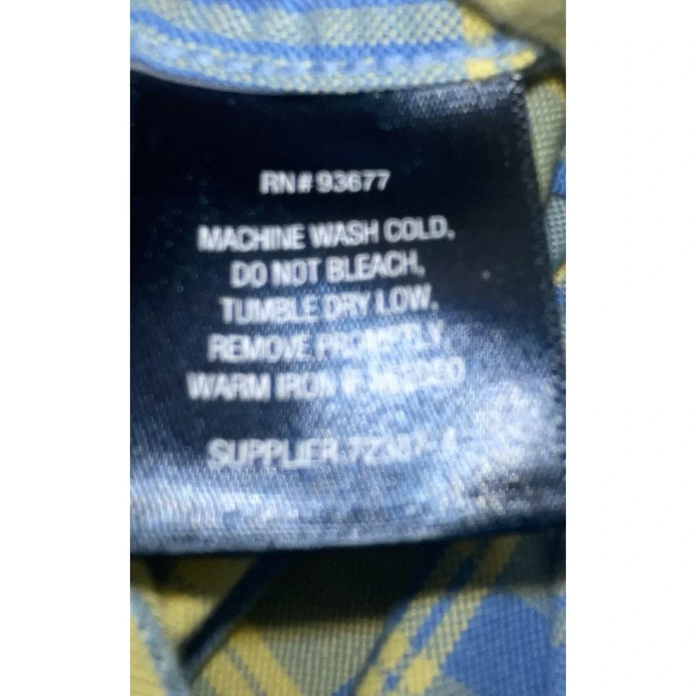 St. Johns Bay Performance‎ Shirt Button Up Plaid Multicolored Mens XL